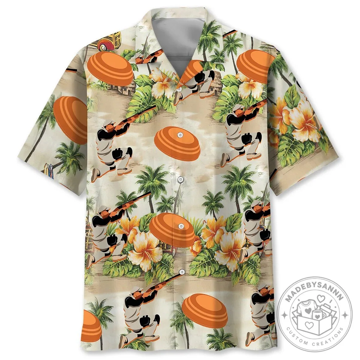 Clay Shooting Skeet Trap Shooting Hawaiian Shirt