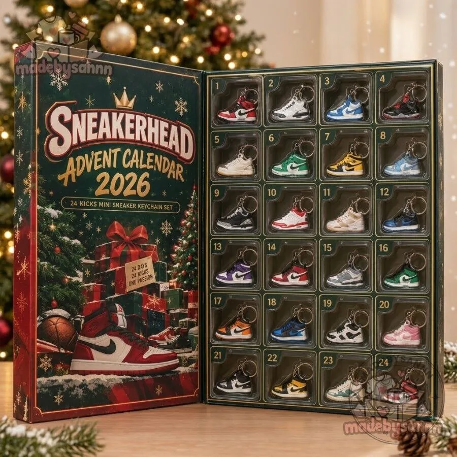 Sneakerhead Advent Calendar 2026 24 Kicks Mini Sneaker Keychain Set
