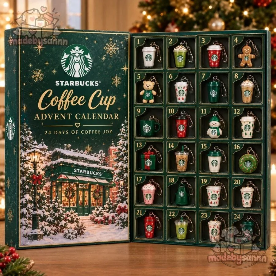 Starbucks Coffee Cup Advent Calendar 2026 24 Days of Coffee Joy