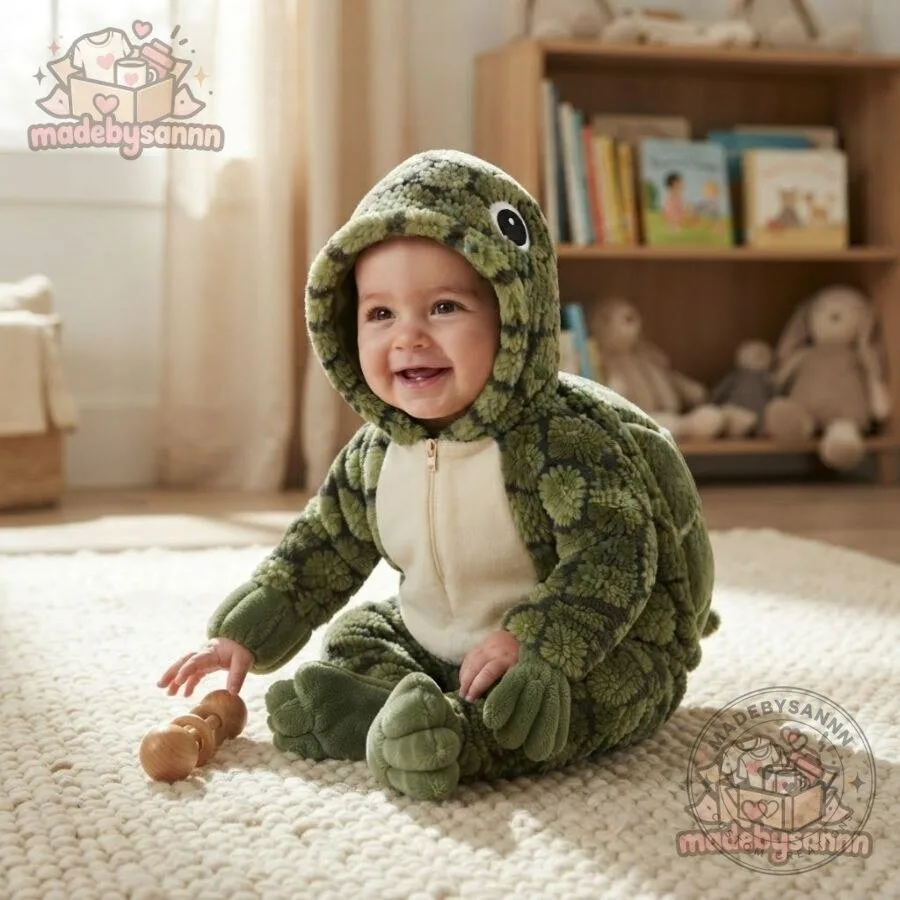 Underwraps Green Turtle Toddler Costume Fuzzy Hooded Infant & Toddler Halloween Outfit 14 Underwraps Green Turtle Toddler Costume Fuzzy Hooded Infant & Toddler Halloween Outfit