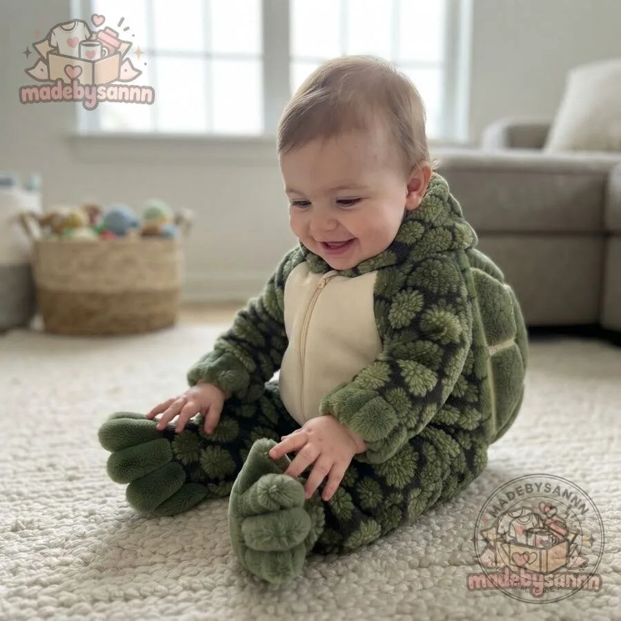 Underwraps Green Turtle Toddler Costume Fuzzy Hooded Infant & Toddler Halloween Outfit 16 Underwraps Green Turtle Toddler Costume Fuzzy Hooded Infant & Toddler Halloween Outfit