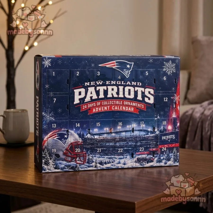 New England Patriots NFL Advent Calendar 24 Days of Collectible Ornaments (1) New England Patriots NFL Advent Calendar 24 Days of Collectible Ornaments 1