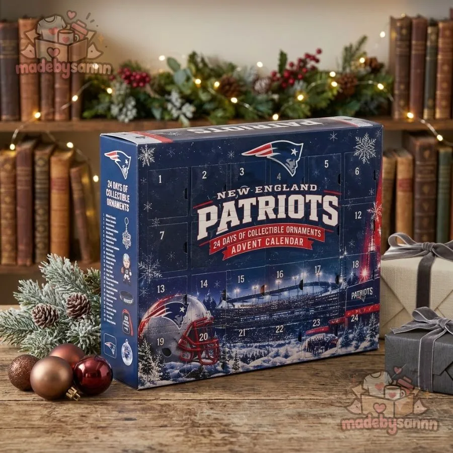 New England Patriots NFL Advent Calendar 24 Days of Collectible Ornaments (2) New England Patriots NFL Advent Calendar 24 Days of Collectible Ornaments 2