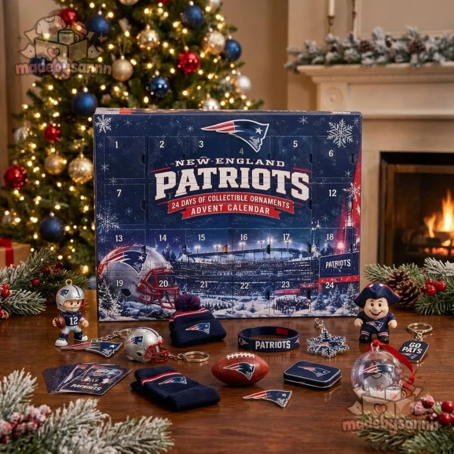 New England Patriots NFL Advent Calendar 24 Days of Collectible Ornaments (3) New England Patriots NFL Advent Calendar 24 Days of Collectible Ornaments 3