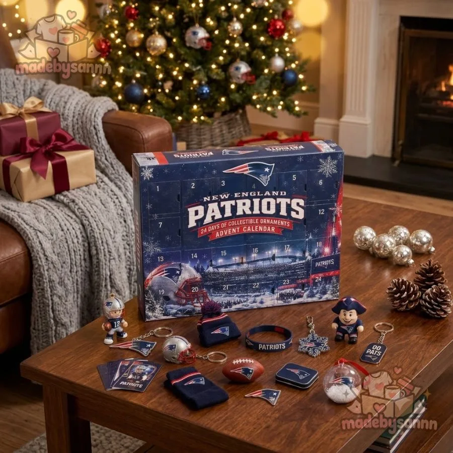 New England Patriots NFL Advent Calendar 24 Days of Collectible Ornaments (4) New England Patriots NFL Advent Calendar 24 Days of Collectible Ornaments 4