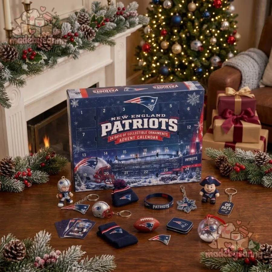 New England Patriots NFL Advent Calendar 24 Days of Collectible Ornaments (5) New England Patriots NFL Advent Calendar 24 Days of Collectible Ornaments 5