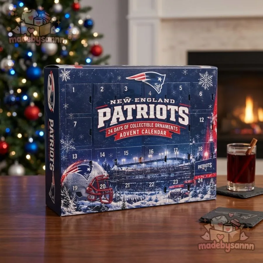New England Patriots NFL Advent Calendar 24 Days of Collectible Ornaments (6) New England Patriots NFL Advent Calendar 24 Days of Collectible Ornaments 6