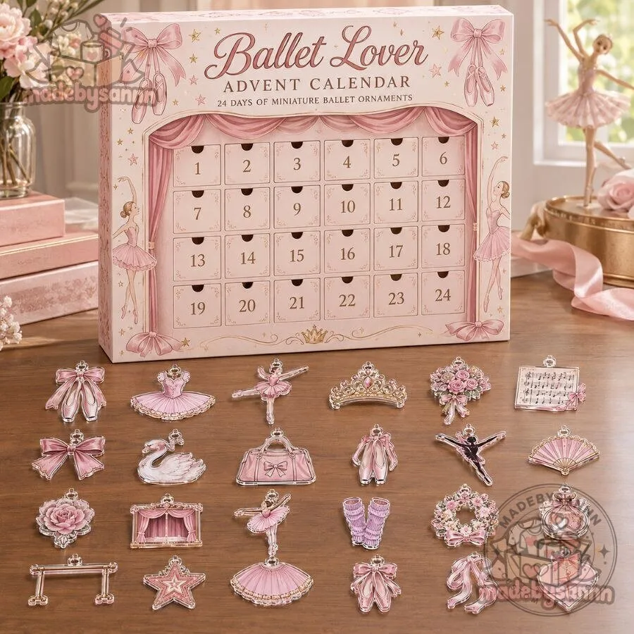 24-Day Ballet Lover Advent Calendar Miniature Ballet Ornaments