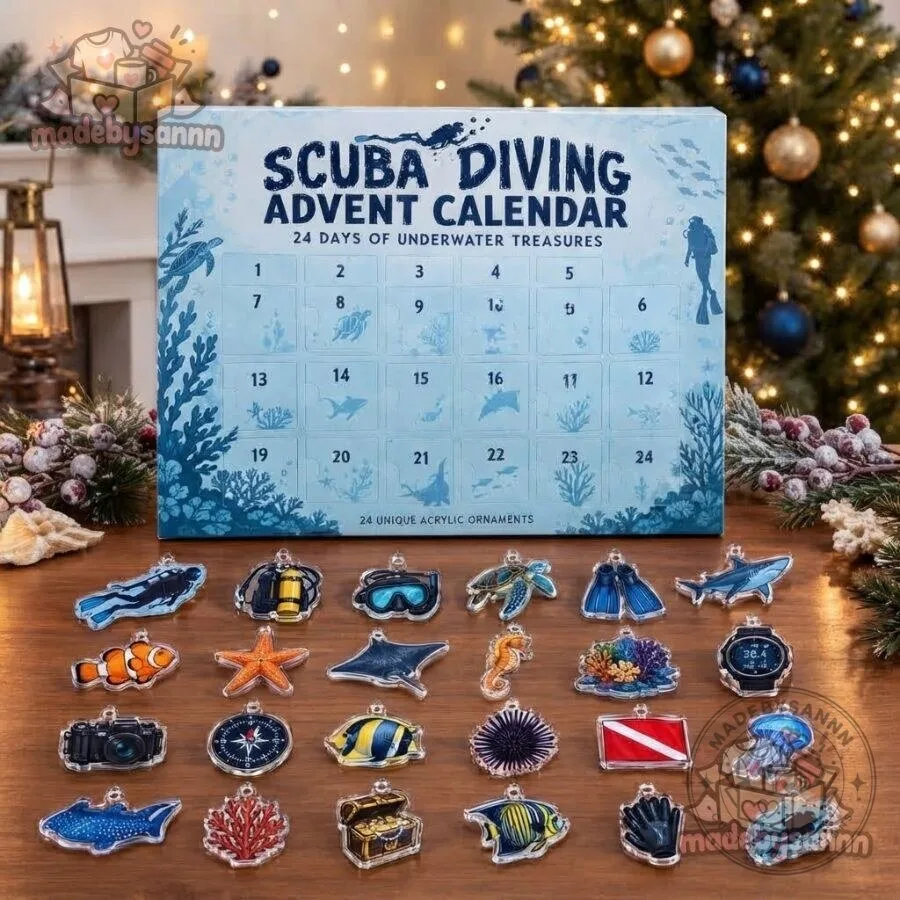 24-Day Scuba Diving Advent Calendar Scuba Diving Lover Christmas Gift