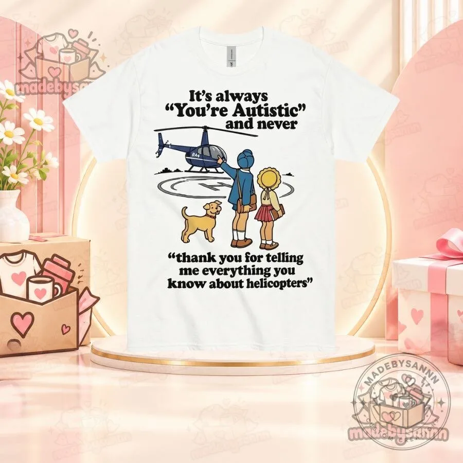 "Unique Apparel: Special Edition Shirts, Costumes, and Funny T-Shirts" 5 Helicopter Knowledge Funny T-Shirt Thank You for Telling Me Everything You Know About Helicopters