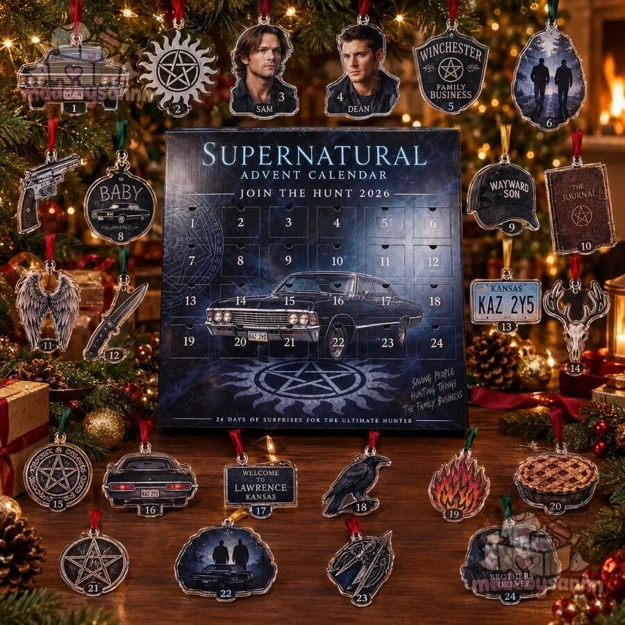 24 Day Supernatural Advent Calendar 2026 Sam & Dean Winchester Impala Countdown