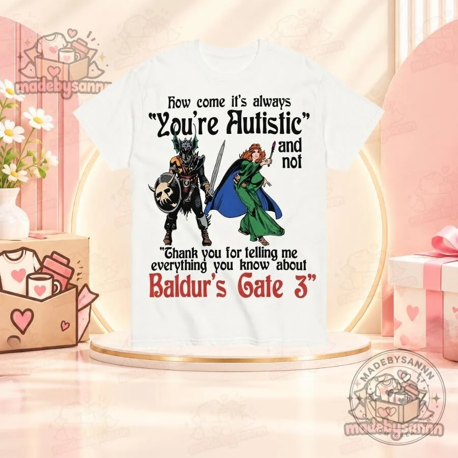 Baldur’s Gate 3 Funny Quote Shirt Thank You for Telling Me Everything You Know T-Shirt
