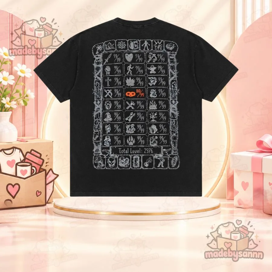 100 Thieves x Old School RuneScape OSRS 10099 Thieving Shirt Total Level 2376 Graphic T-Shirt 2026