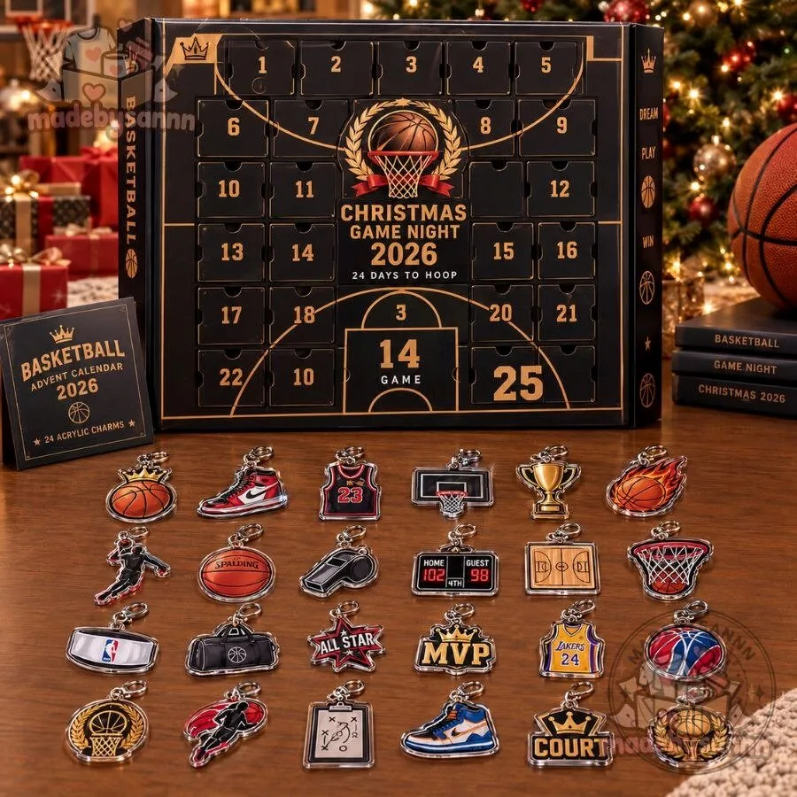 Basketball Advent Calendar 2026 24-Day Christmas Game Night Countdown