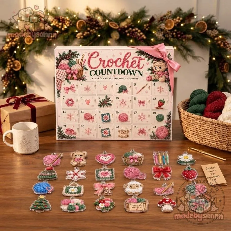 Crochet Advent Calendar 2026 24 Days of Crochet Essentials & Surprises Christmas Countdown 12 Crochet Advent Calendar 2026 24 Days of Crochet Essentials & Surprises Christmas Countdown