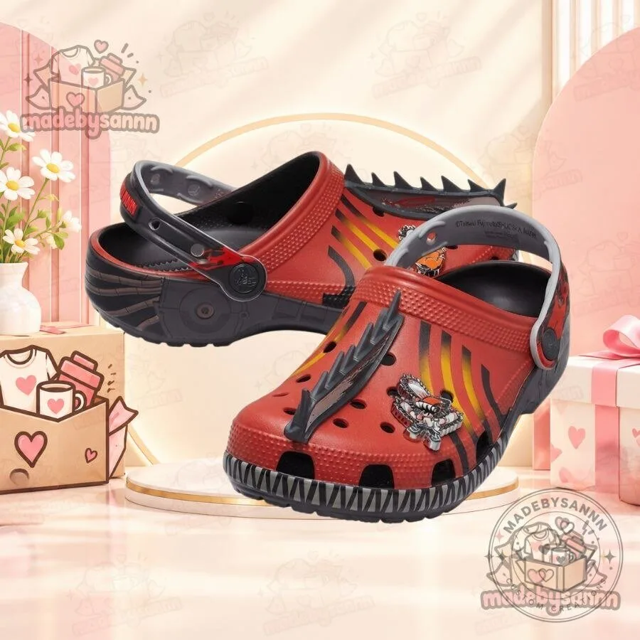 Chainsaw Man x Crocs Classic Clog Collection Pochita, Power & Chainsaw Man Clogs