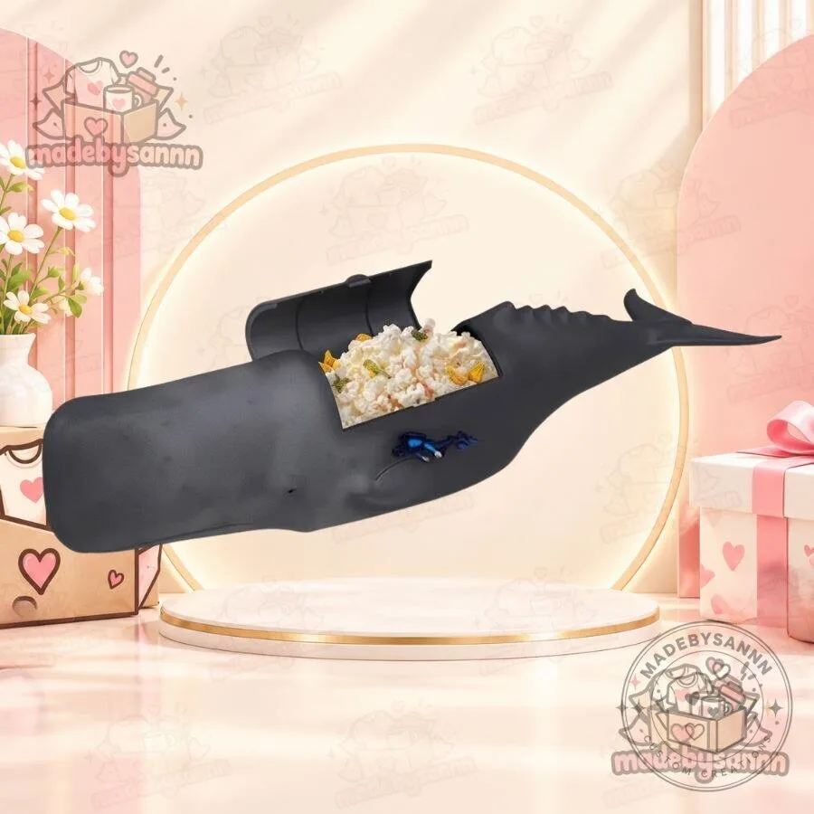 Whalefall Popcorn Bucket Collectible Sperm Whale Popcorn Container