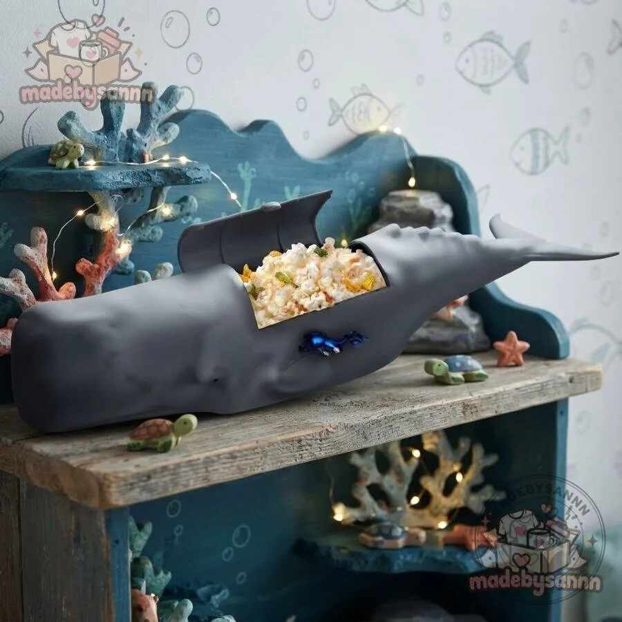Whalefall Popcorn Bucket Collectible Sperm Whale Popcorn Container 14 Whalefall Popcorn Bucket Collectible Sperm Whale Popcorn Container