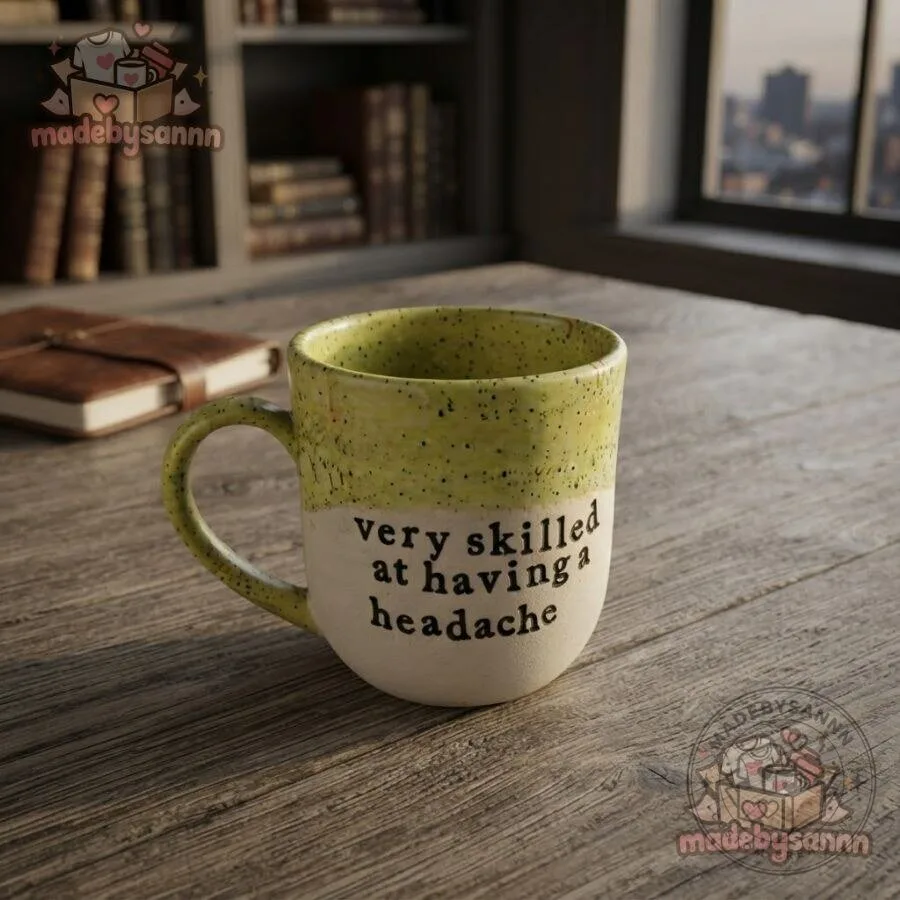 Very Skilled at Having a Headache Funny Ceramic Coffee Mug 10 Very Skilled at Having a Headache Funny Ceramic Coffee Mug