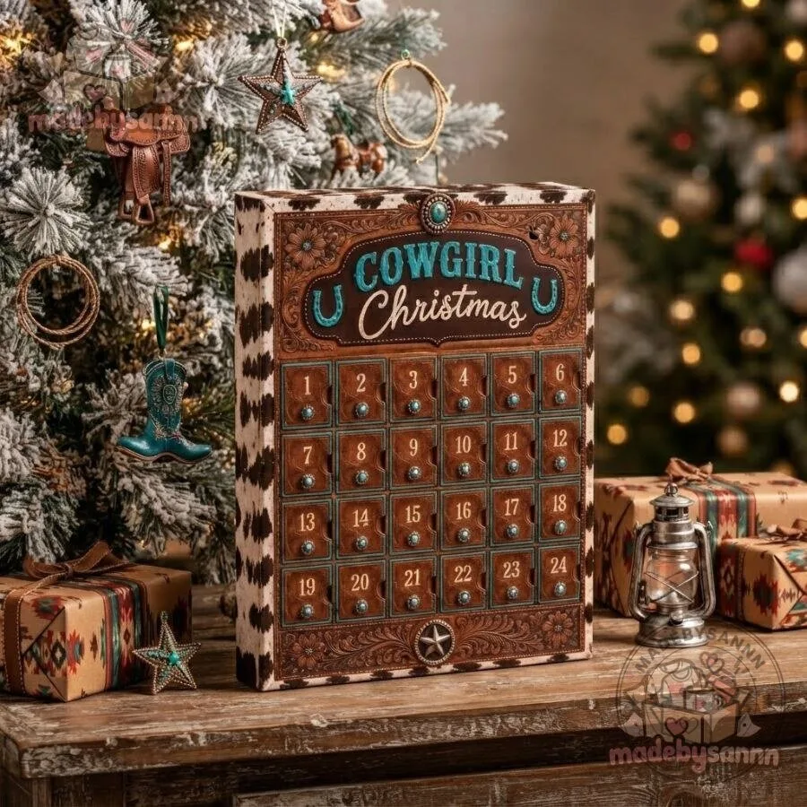 Cowgirl Christmas Advent Calendar 24 Days Western Country Girl Christmas Countdown 13 Cowgirl Christmas Advent Calendar 24 Days Western Country Girl Christmas Countdown