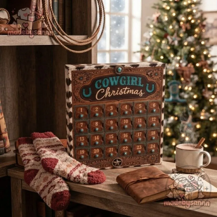 Cowgirl Christmas Advent Calendar 24 Days Western Country Girl Christmas Countdown 15 Cowgirl Christmas Advent Calendar 24 Days Western Country Girl Christmas Countdown