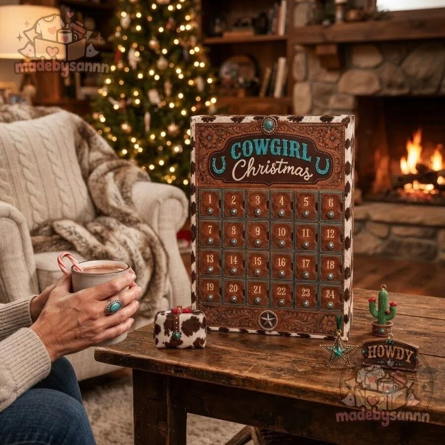 Cowgirl Christmas Advent Calendar 24 Days Western Country Girl Christmas Countdown 17 Cowgirl Christmas Advent Calendar 24 Days Western Country Girl Christmas Countdown