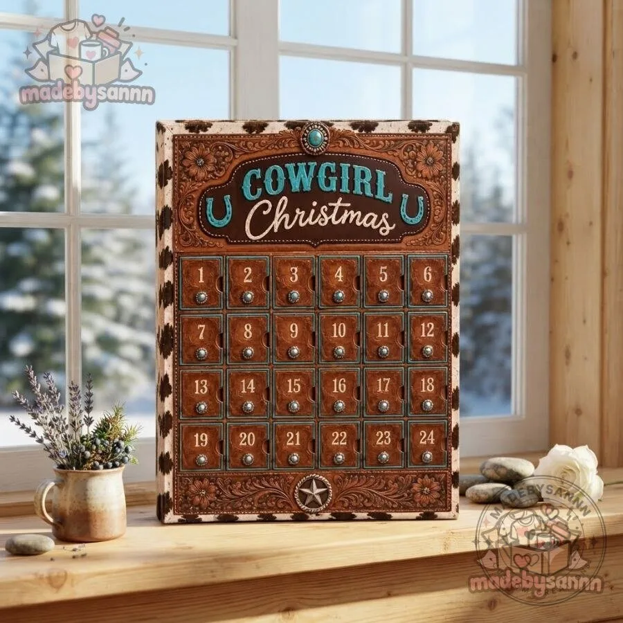 Cowgirl Christmas Advent Calendar 24 Days Western Country Girl Christmas Countdown 18 Cowgirl Christmas Advent Calendar 24 Days Western Country Girl Christmas Countdown