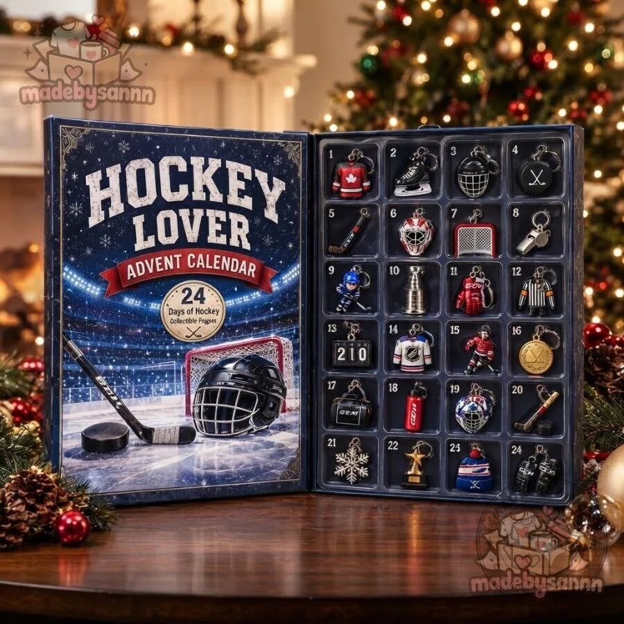 Hockey Lover Advent Calendar 24 Days of Hockey Collectible Figures Christmas Countdown