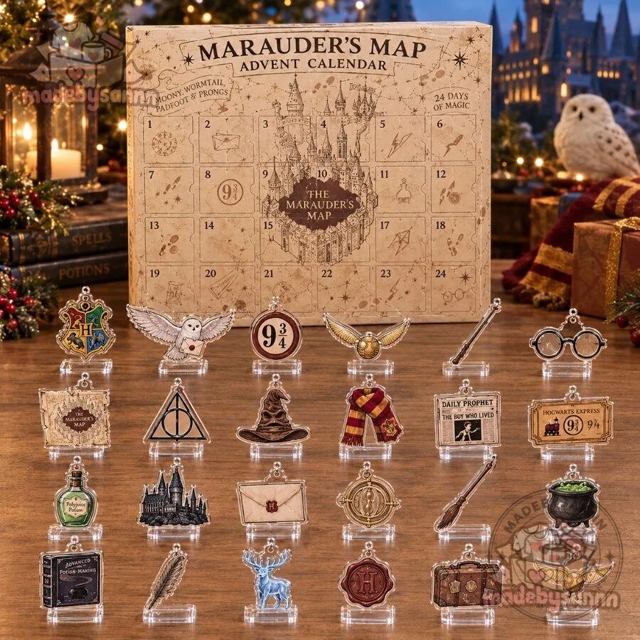 Harry Potter Marauder’s Map Advent Calendar 24-Day Christmas Countdown