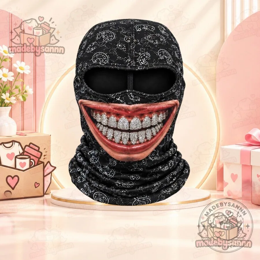 GridironGrin 3D Football Ski Mask Game Day Football Mask