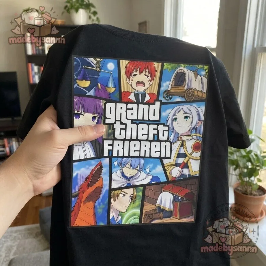 Grand Theft Frieren Shirt Frieren Beyond Journey’s End GTA 13 Grand Theft Frieren Shirt Frieren Beyond Journey’s End GTA