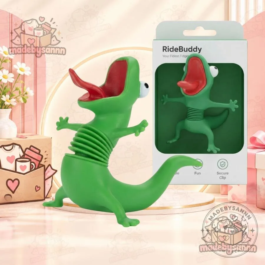 RideBuddy The Lizard Funny Motorcycle Rider Gift