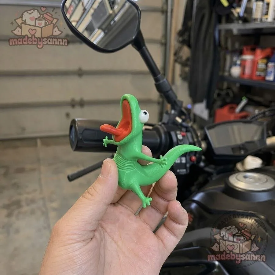The Lizard RideBuddy Motorcycle Decoration Funny Rider 14 RideBuddy The Lizard Funny Motorcycle Rider Gift