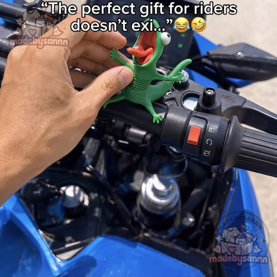 The Lizard RideBuddy Motorcycle Decoration Funny Rider 25 RideBuddy The Lizard Funny Motorcycle Rider Gift