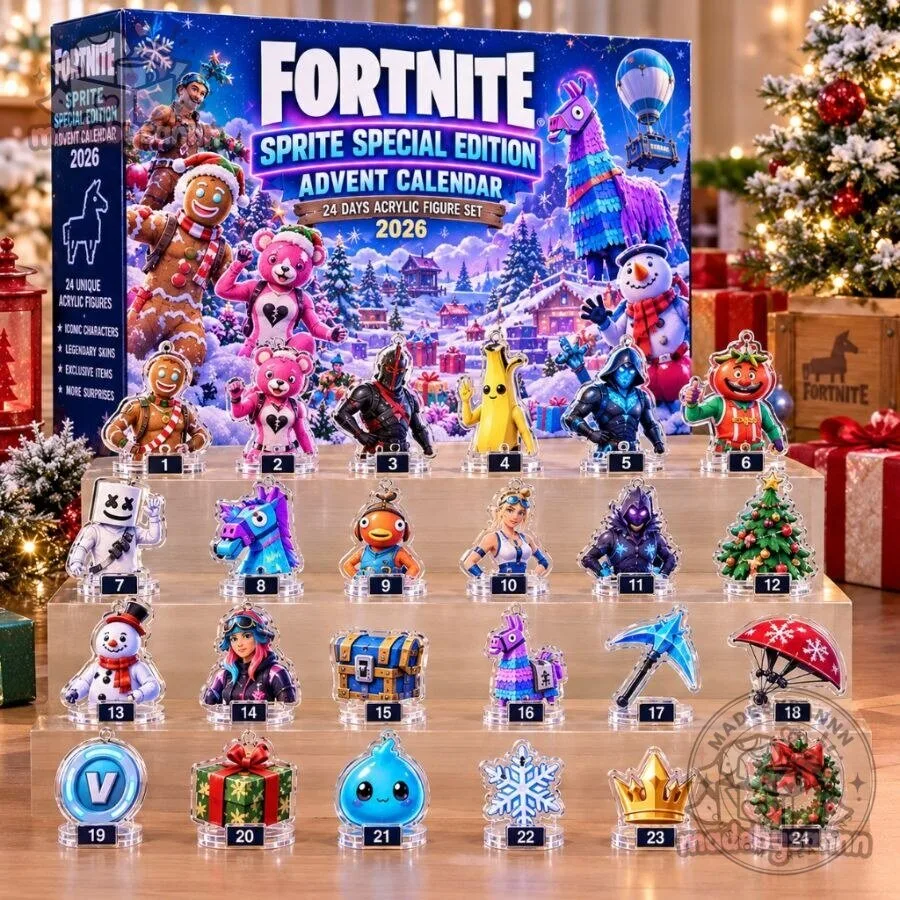 Fortnite Sprite Special Edition Advent Calendar 2026 24-Day Acrylic Figure Set