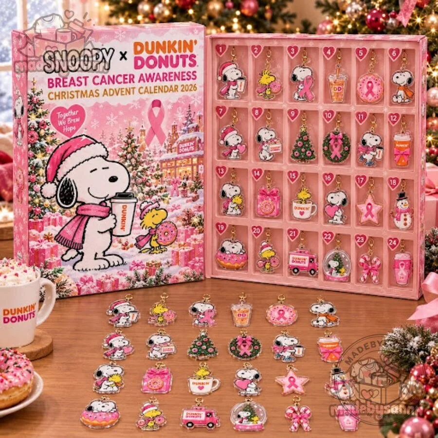 Snoopy x Dunkin’ Donuts Advent Calendar 2026 White Christmas Countdown