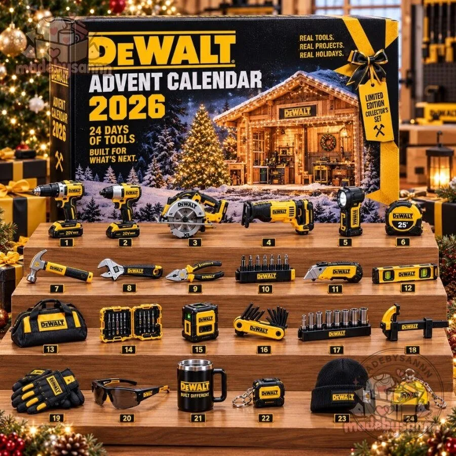 DeWALT Advent Calendar 2026 24 Days of Tools