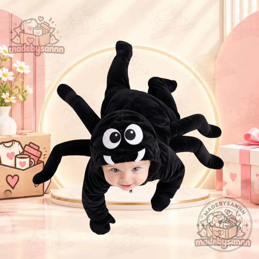 Baby Spider Halloween Costume Halloween Photoshoot Outfit for Little Ones