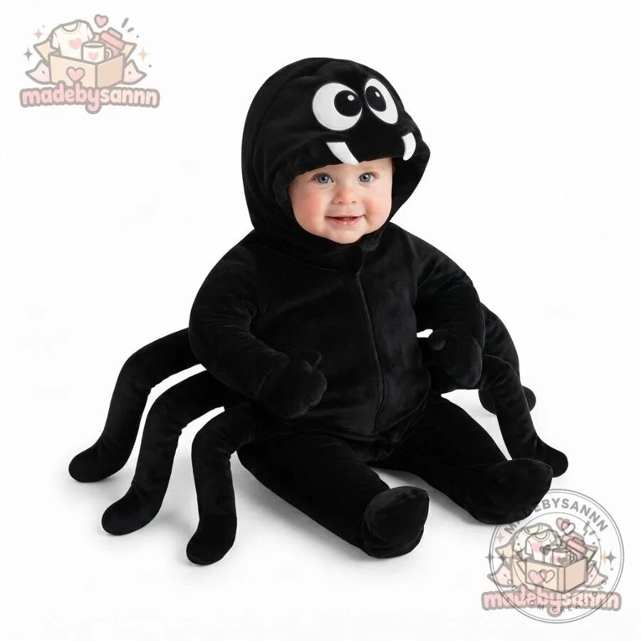 Baby Spider Halloween Costume Halloween Photoshoot Outfit for Little Ones 8 Baby Spider Halloween Costume Halloween Photoshoot Outfit for Little Ones