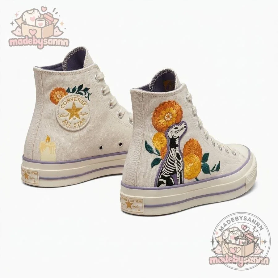 Converse Día de Muertos 2026 Chuck 70 Xico Sneakers Xoloitzcuintle & Cempasúchil