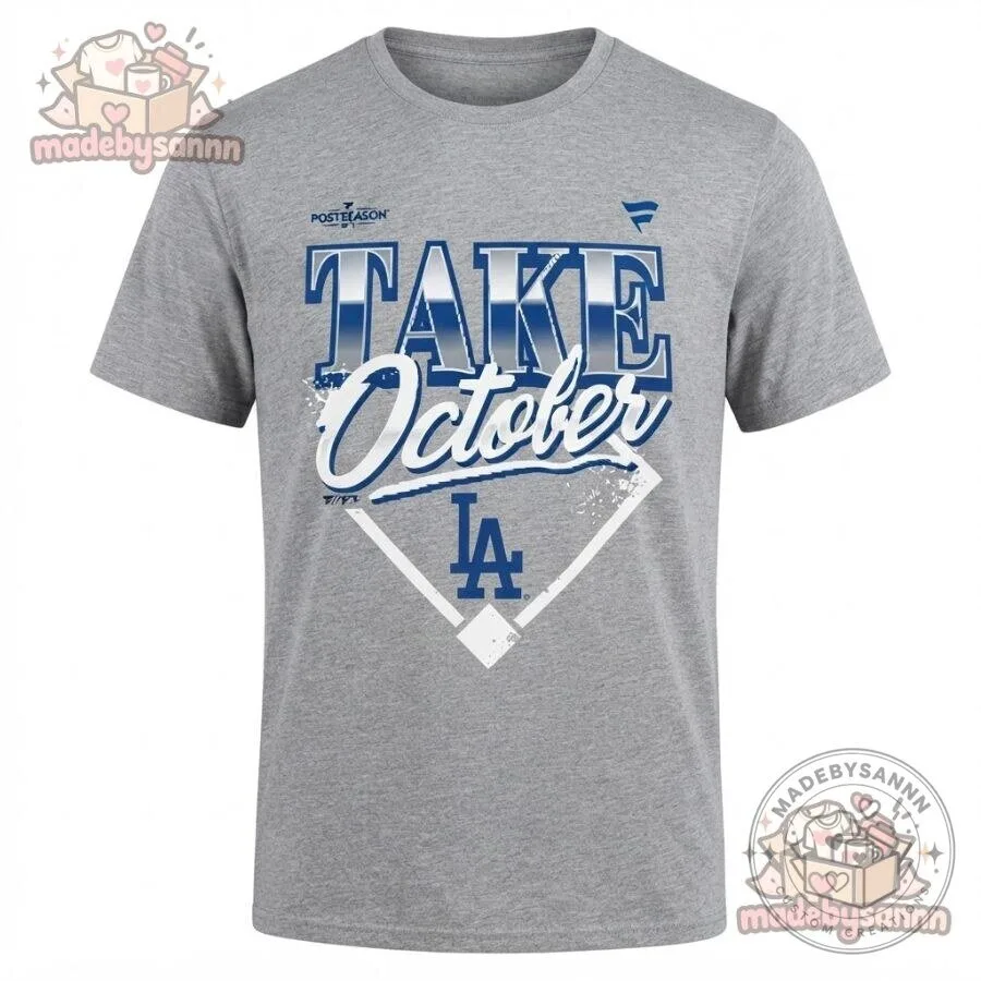 Los Angeles Dodgers Take October 2026 MLB Postseason T-Shirt 8 Los Angeles Dodgers Take October 2026 MLB Postseason T-Shirt
