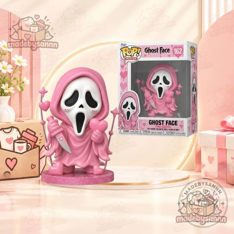 Funko Pop Movies Ghost Face 162 Pink Edition Concept Valentine-Inspired Collectible