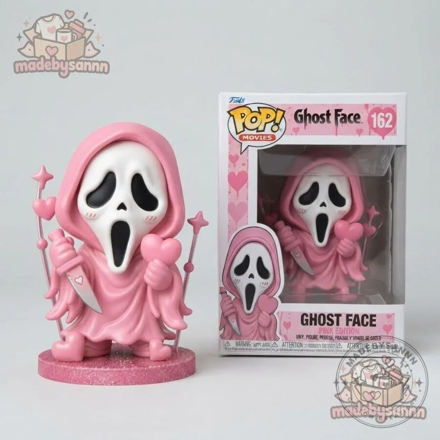 Funko Pop Movies Ghost Face 162 Pink Edition Concept Valentine-Inspired Collectible 12 Funko Pop Movies Ghost Face 162 Pink Edition Concept Valentine-Inspired Collectible