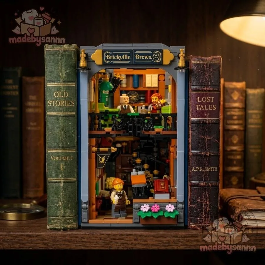 LEGO Icons Bookshop Book Nook & Sherlock Holmes LEGO Book Nook 10 LEGO Icons Bookshop Book Nook & Sherlock Holmes LEGO Book Nook