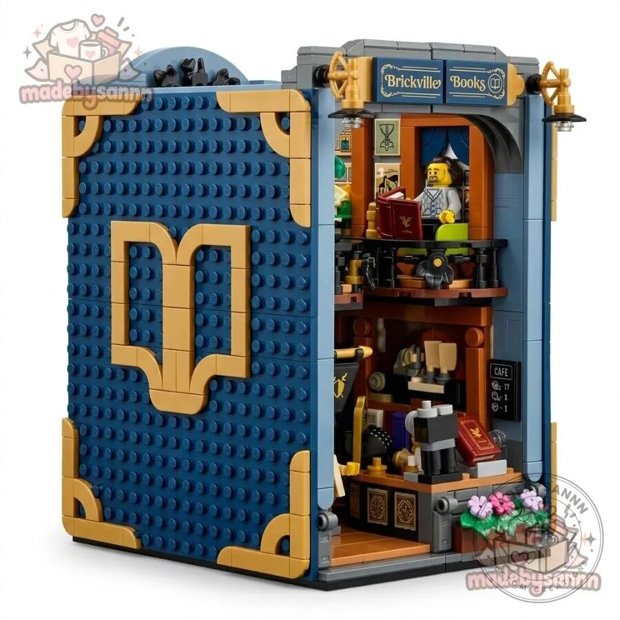 LEGO Icons Bookshop Book Nook & Sherlock Holmes LEGO Book Nook 11 LEGO Icons Bookshop Book Nook & Sherlock Holmes LEGO Book Nook