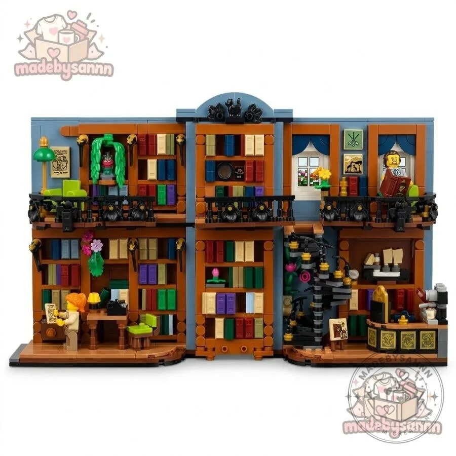 LEGO Icons Bookshop Book Nook & Sherlock Holmes LEGO Book Nook 12 LEGO Icons Bookshop Book Nook & Sherlock Holmes LEGO Book Nook