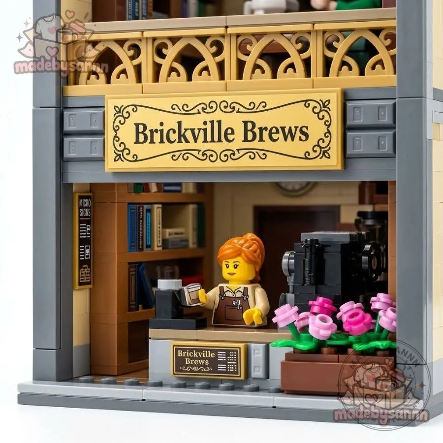 LEGO Icons Bookshop Book Nook & Sherlock Holmes LEGO Book Nook 13 LEGO Icons Bookshop Book Nook & Sherlock Holmes LEGO Book Nook