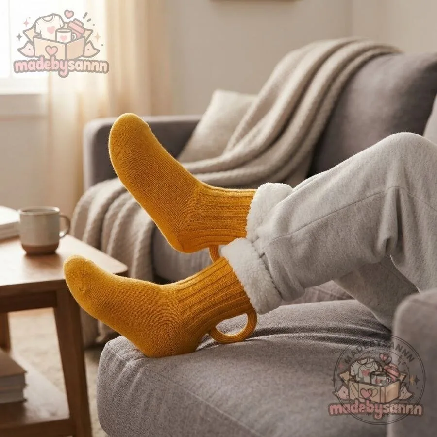 BrewSox Beer Mug Socks 3D Beer Handle Knitted Novelty Socks, Warm Winter Crew Socks 9 BrewSox Beer Mug Socks 3D Beer Handle Knitted Novelty Socks, Warm Winter Crew Socks