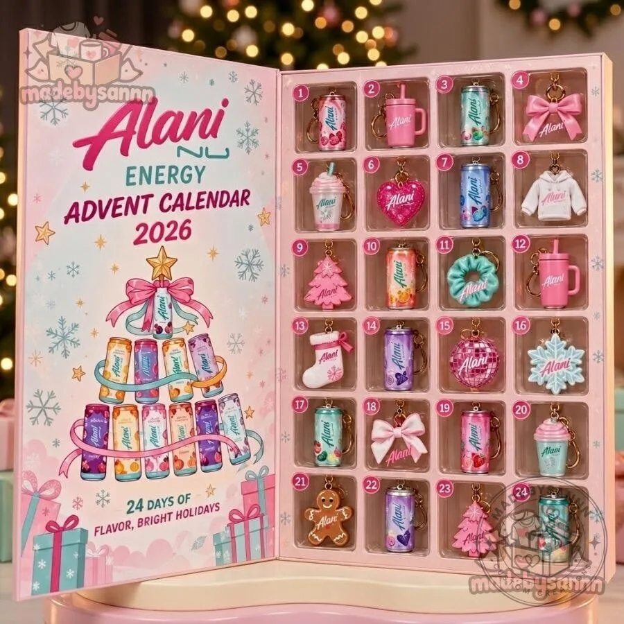 Alani Energy Advent Calendar 2026 24-Day Christmas Countdown Gift Set