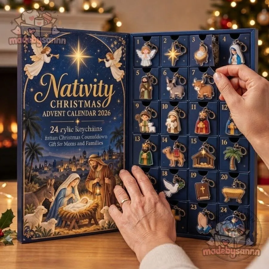 Nativity Christmas Advent Calendar 2026 24 Acrylic Keychains Christian Christmas Countdown Gift Set for Moms and Families 7 Nativity Christmas Advent Calendar 2026 24 Acrylic Keychains Christian Christmas Countdown Gift Set for Moms and Families